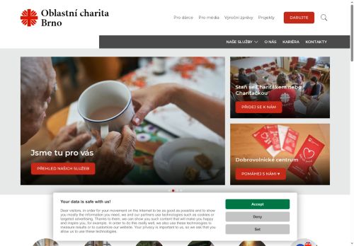 Webové stránky Diecézní charita Brno, Brno