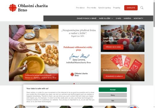 Diecézní charita Brno nabízí práci na pozici Všeobecná sestra pro Domov pokojného stáří Kamenná v obci Brno