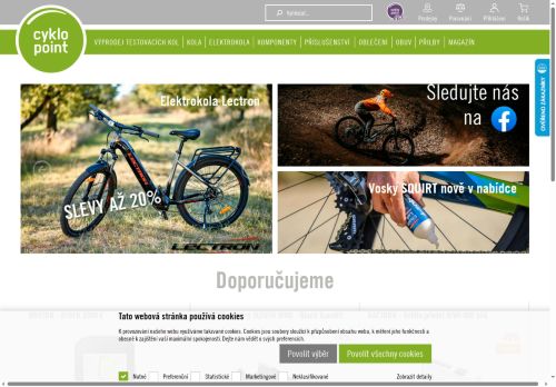 Zobrazit webové stránky Cyklopoint Slavkov u Brna