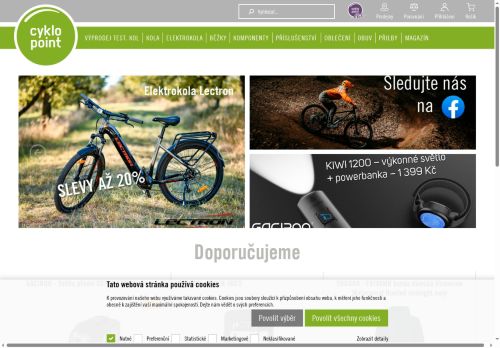 Zobrazit webové stránky Cyklopoint Slavkov u Brna