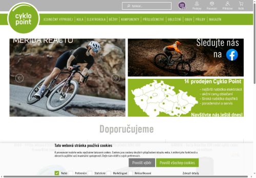 Zobrazit webové stránky Cyklopoint Slavkov u Brna