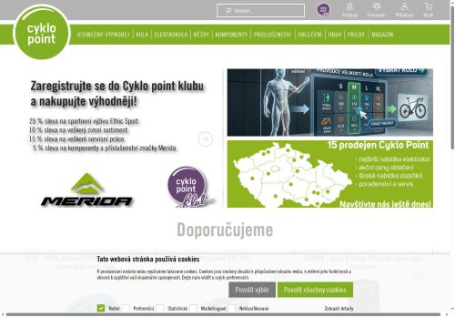 Zobrazit webové stránky Cyklopoint Slavkov u Brna
