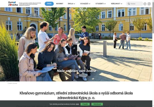 Zobrazit webové stránky Klvaňovo gymnázium a střední zdravotnická škola Kyjov
