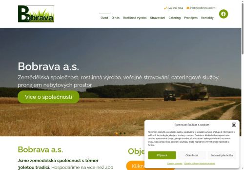 Bobrava a.s. nabízí práci na pozici Kuchař (m/ž) v obci Moravany