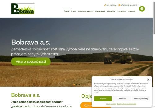 Bobrava a.s. nabízí práci na pozici Kuchař (m/ž) v obci Moravany