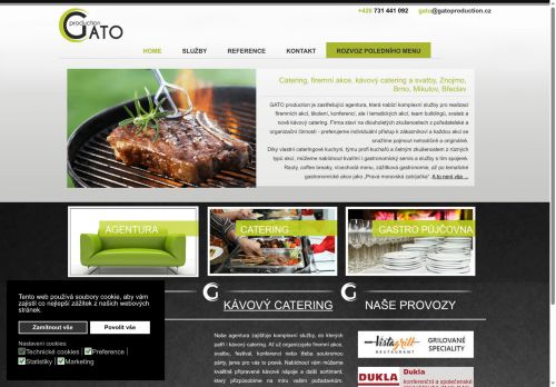 GATO production s.r.o. nabízí práci na pozici Číšník / servírka v obci Znojmo