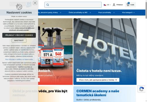 Webové stránky CORMEN s.r.o., Bystřice nad Pernštejnem