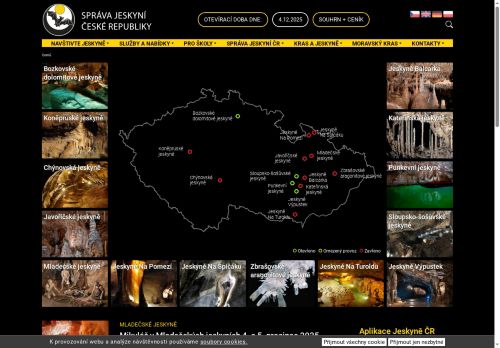 Zobrazit webové stránky CHKO Moravský kras