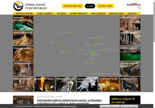 Zobrazit webové stránky CHKO Moravský kras