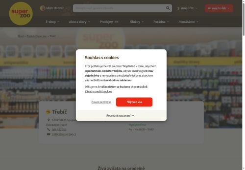 Zobrazit webové stránky SUPER ZOO - prodejna Třebíč