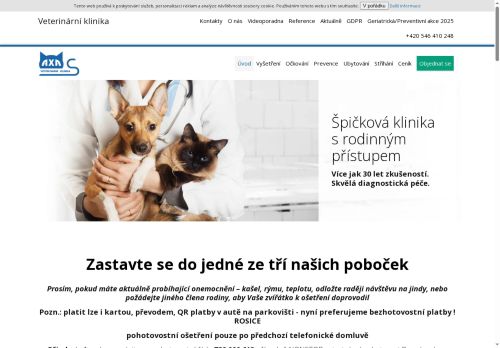 Zobrazit webové stránky AXA - veterinární klinika