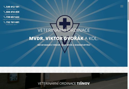 Zobrazit webové stránky Veterinární ambulance - MVDr. Viktor Dvořák