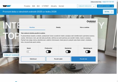 Zobrazit webové stránky Topset