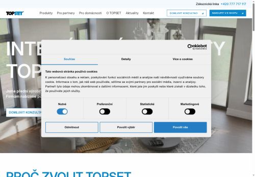 Zobrazit webové stránky Topset