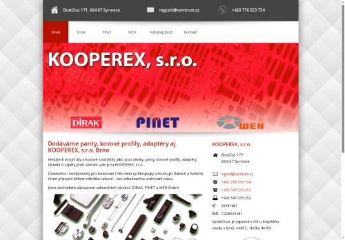 Zobrazit webové stránky KOOPEREX, s.r.o.