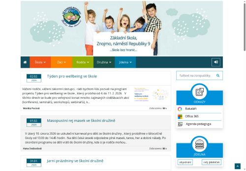 Webové stránky Základní škola, Znojmo, náměstí Republiky 9, Znojmo