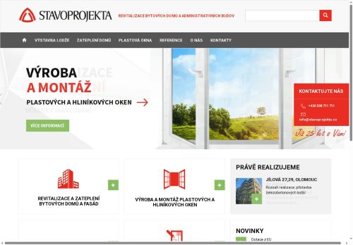 Zobrazit webové stránky STAVOPROJEKTA stavební firma, a.s.
