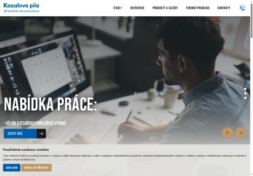 Webové stránky Kasalova pila, s.r.o., Jindřichův Hradec