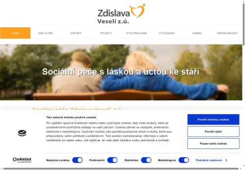 Webové stránky Zdislava Veselí, z.ú., Veselí nad Moravou