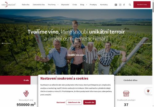 Webové stránky VÍNO HRUŠKA s.r.o., Jalubí