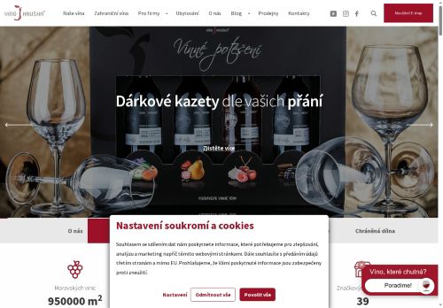 Webové stránky VÍNO HRUŠKA s.r.o., Blatnička