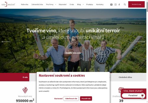 VÍNO HRUŠKA s.r.o. nabízí práci na pozici obsluha vinotéky (m/ž) v obci Blansko