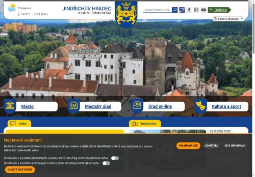 Webové stránky Město Jindřichův Hradec, Jindřichův Hradec