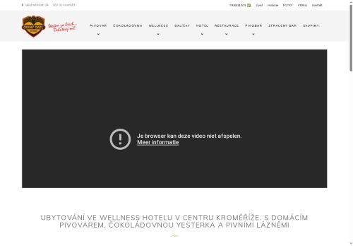Webové stránky ČERNÝ OREL pivovar s.r.o., Kroměříž
