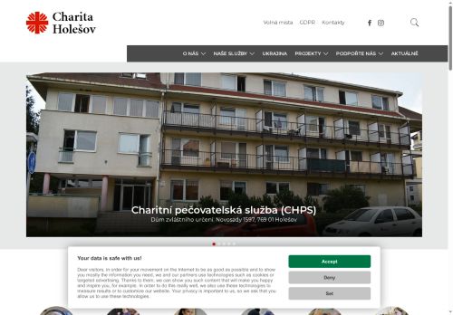 Webové stránky Charita Holešov, Holešov