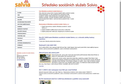 Středisko sociálních služeb Salvia, z.ú. nabízí práci na pozici Pracovníci v přímé obslužné péči v obci Litomyšl