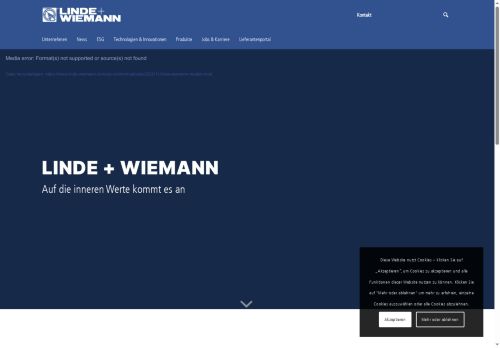 Webové stránky LINDE + WIEMANN CZ, s.r.o., Nymburk