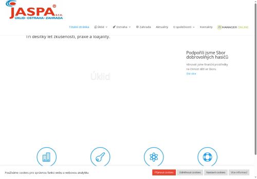 Webové stránky JASPA Servis s.r.o., Vyškov