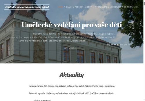 Webové stránky Základní umělecká škola Dolní Újezd, okres Svitavy, Dolní Újezd
