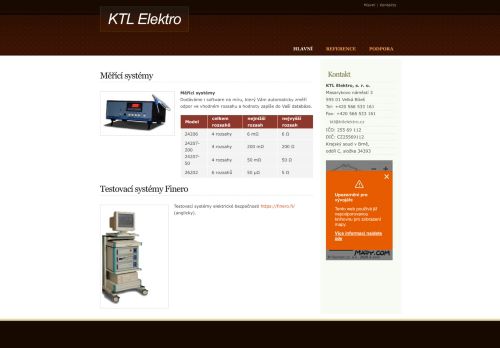 Zobrazit webové stránky KTL elektro s.r.o.