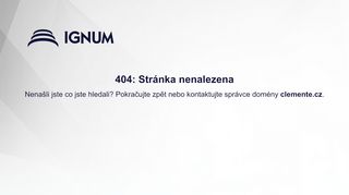 Webové stránky CLEMENTE s.r.o., Prostějov