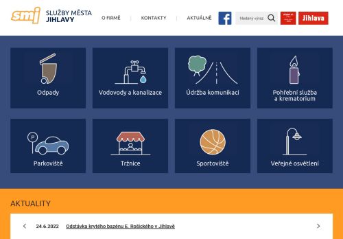 SLUŽBY MĚSTA JIHLAVY s.r.o. nabízí práci na pozici Čističi kanalizací (m/ž) v obci Jihlava