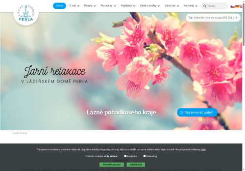 Webové stránky LÁZNĚ LEDNICE, s.r.o., Lednice