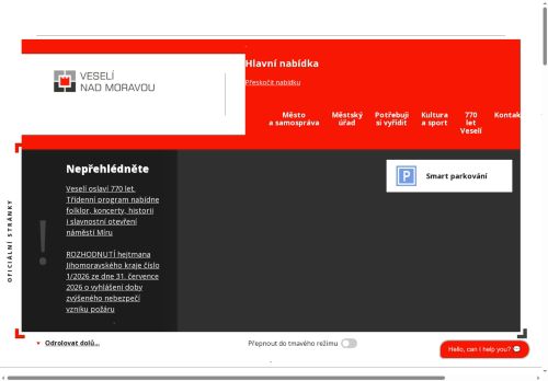 Zobrazit webové stránky Městský úřad Veselí nad Moravou