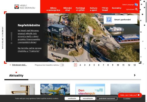 Zobrazit webové stránky Městský úřad Veselí nad Moravou