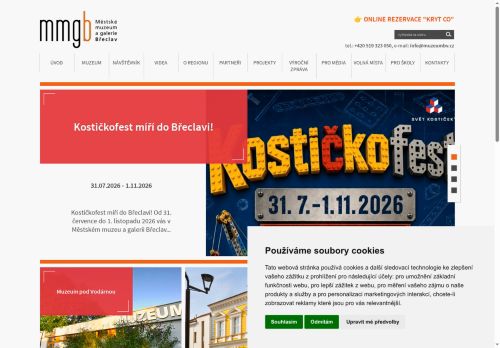 Zobrazit webové stránky Městské muzeum a galerie Břeclav