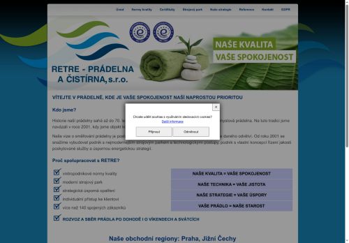 RETRE - prádelna a čistírna, s.r.o. nabízí práci na pozici řidič/ka sk. C + profesní průkaz v obci Třeboň