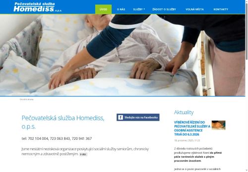 Pečovatelská služba Homediss, o.p.s. nabízí práci na pozici pracovník/ce v sociálních službách do sociální služby Osobní asistence PS Homediss - plný pracovní úvazek v obci Hodonín