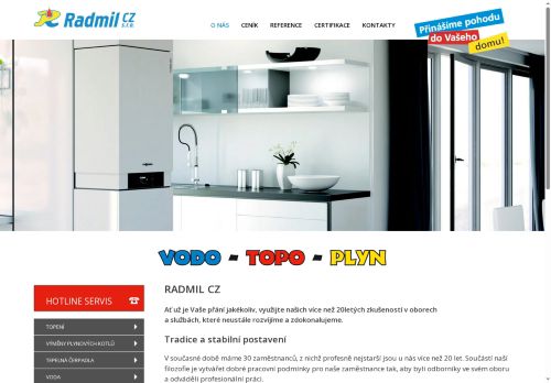 Radmil CZ s.r.o. nabízí práci na pozici instalatér (m/ž) v obci Vracov