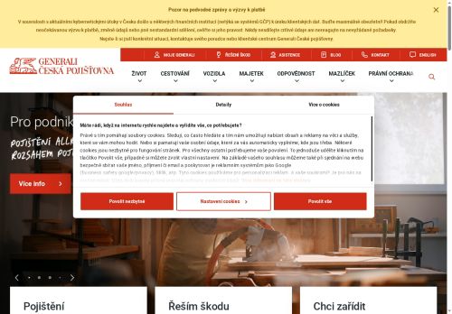 Zobrazit webové stránky Generali pojišťovna, a. s.