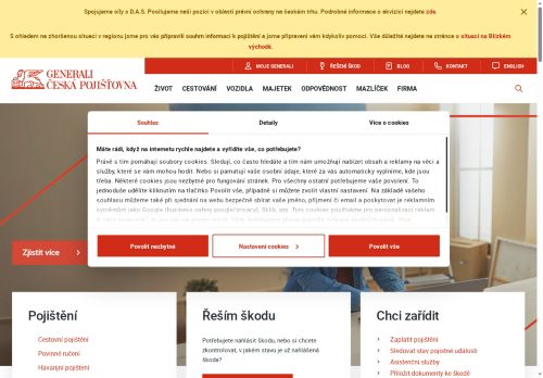 Zobrazit webové stránky Generali pojišťovna, a. s.
