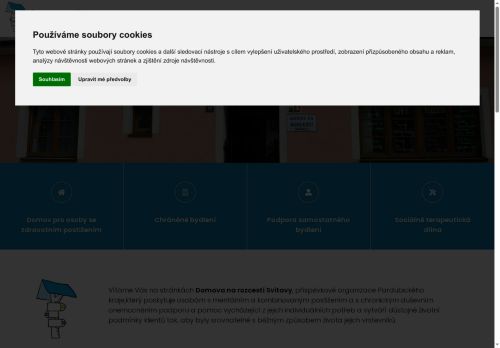 Webové stránky Domov na rozcestí Svitavy, Svitavy