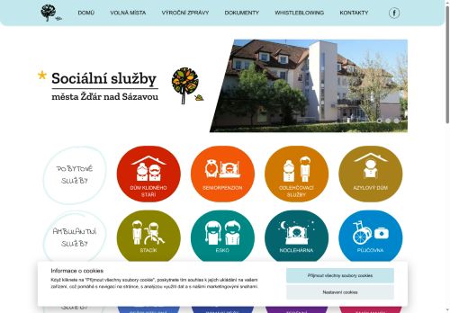 Webové stránky Sociální služby města Žďáru nad Sázavou, Žďár nad Sázavou