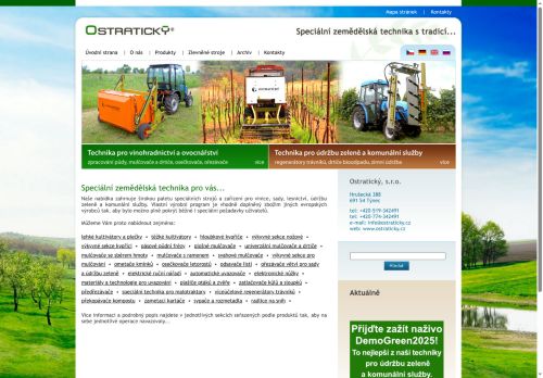 OSTRATICKÝ, spol s r.o. nabízí práci na pozici PRACOVNÍK/PRACOVNICE PRO PODPORU PRODEJE v obci Týnec