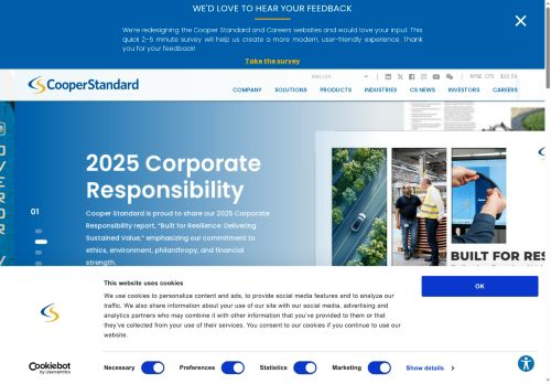 Cooper-Standard Automotive Česká republika s.r.o. nabízí práci na pozici Operátor (m/ž) v obci Žďár nad Sázavou