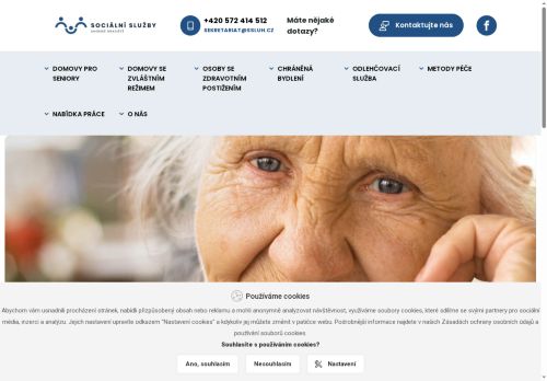Webové stránky Sociální služby Uherské Hradiště, příspěvková organizace, Kunovice